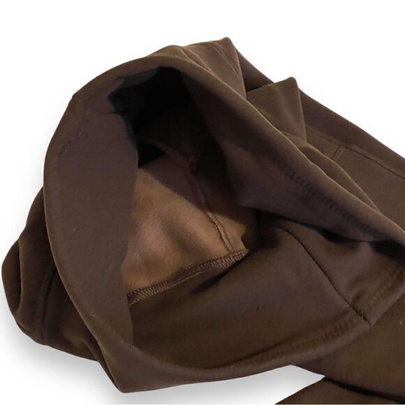 Gayhay Buttery Soft High Waist Leg Pocket Fleece Lined Leggings Brown - Picture 13 of 16